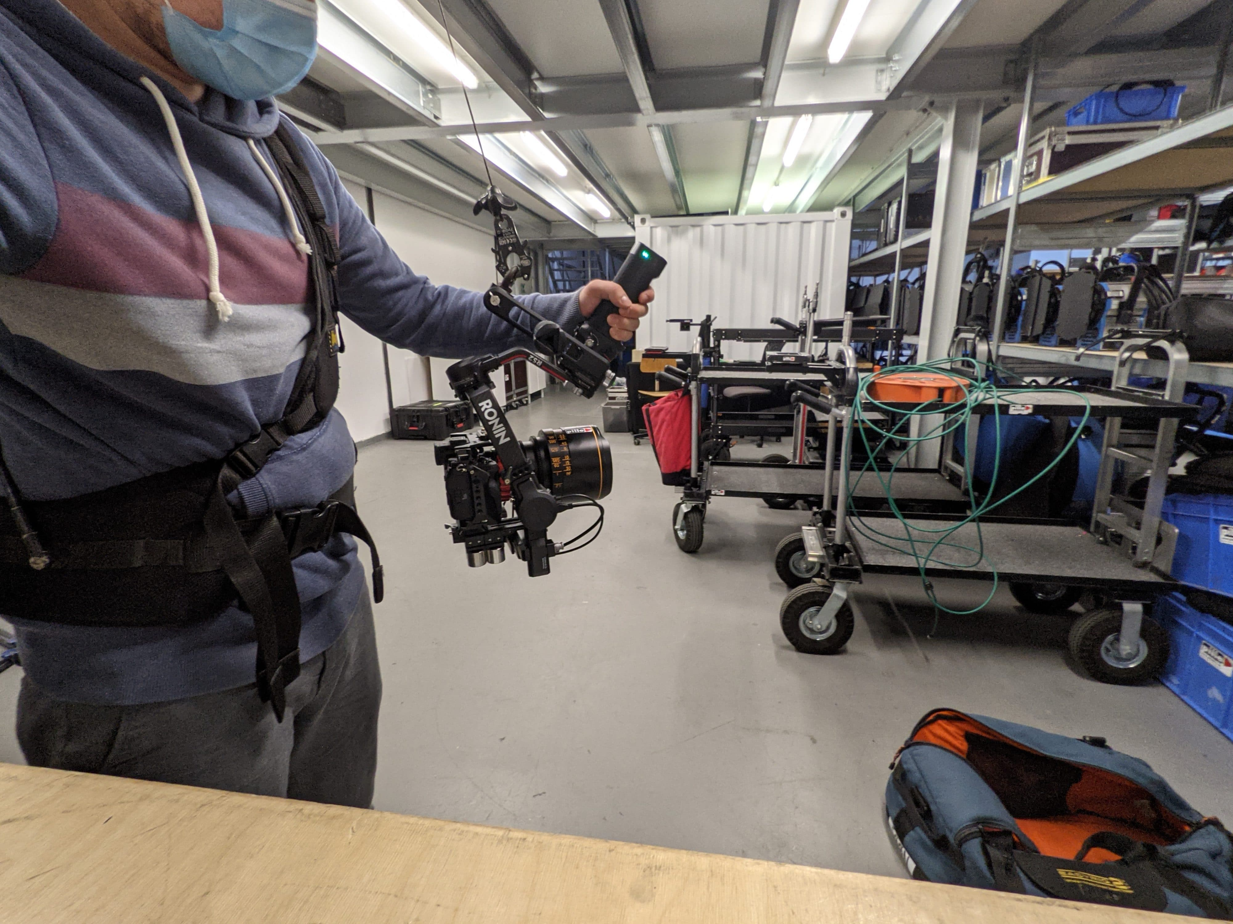 Anamorphic camera setup 10